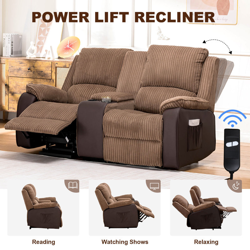 Power lift loveseat recliner hotsell
